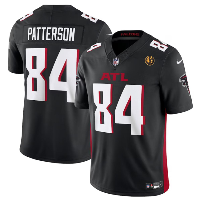 Men's Atlanta Falcons #84 Cordarrelle Patterson Black 2023 F.U.S.E. With John Madden Patch Vapor Limited Football Stitched Jersey